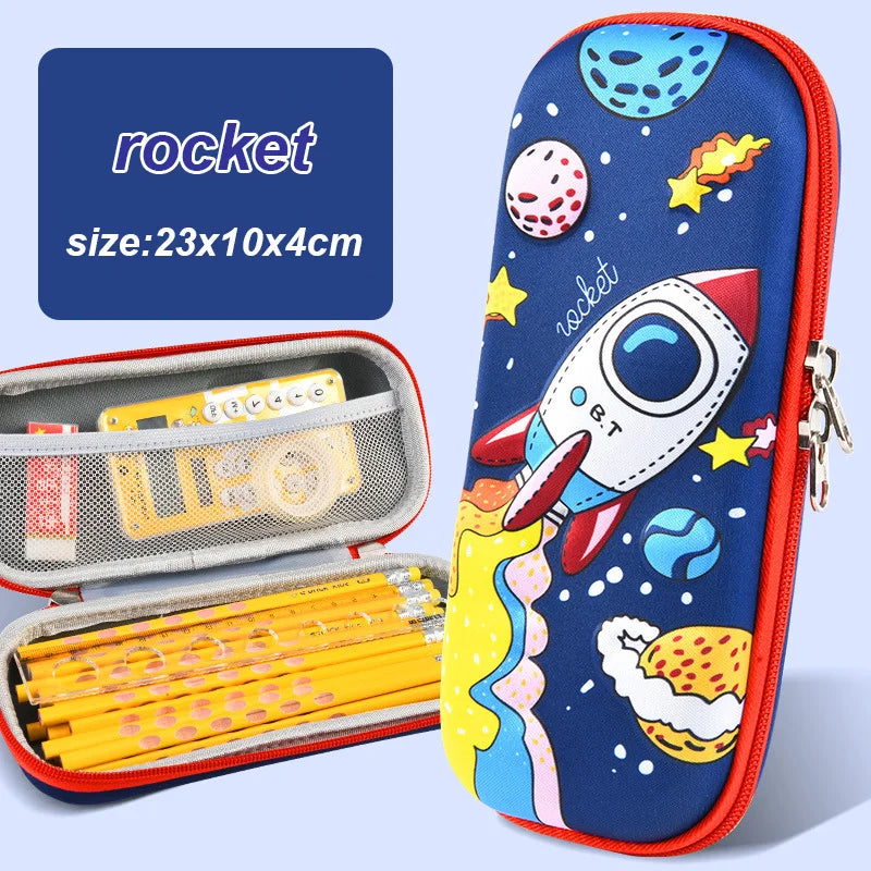 3D decorated EVA Pencil Box for children multivariant-7