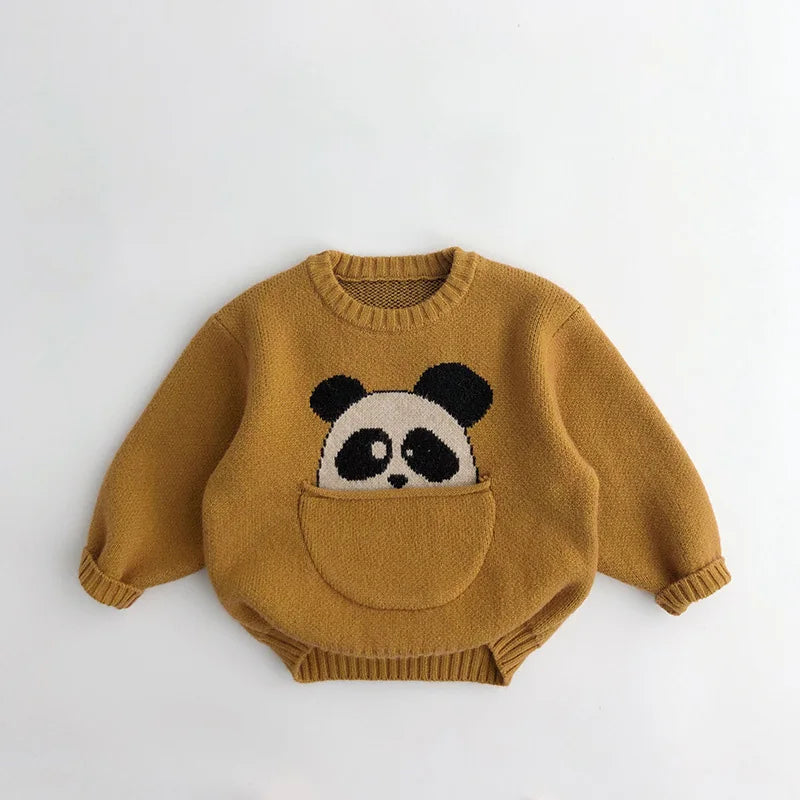 KiddyKnit Koreana – Cartoon Charm Pullover for Trendy Tots 🌟