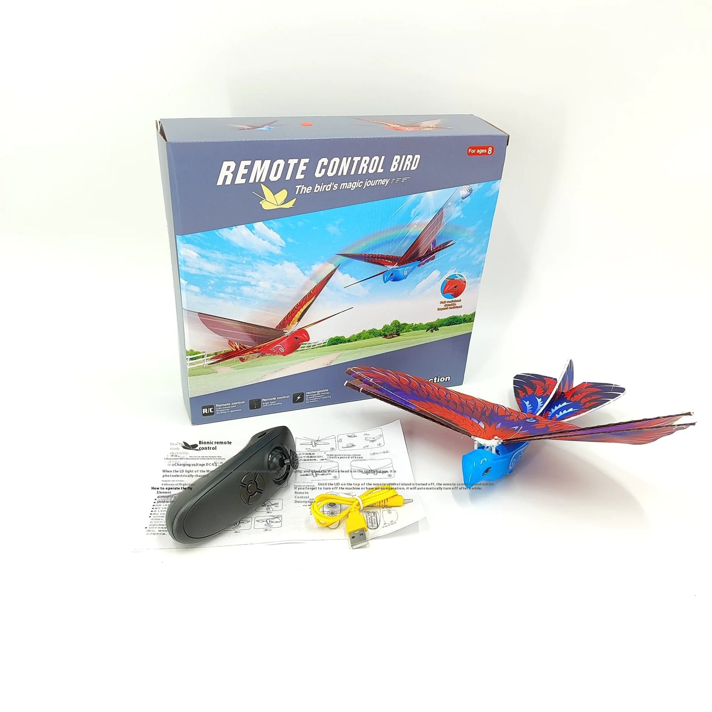 Remote Control Flapping Bird Toy