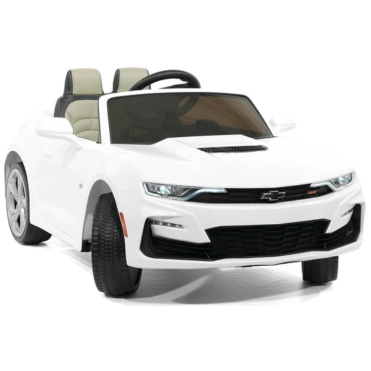 Chevrolet Camaro SS 12V Kids Ride-On Car with Parental Remote Control | White