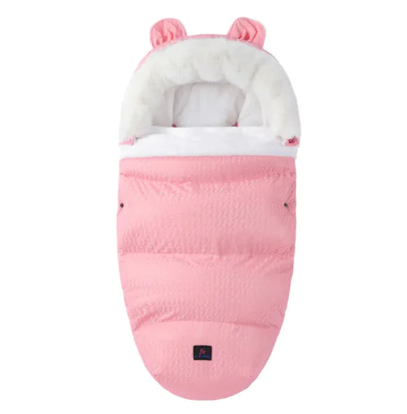 Baby Sleeping Bag with Fur Collar