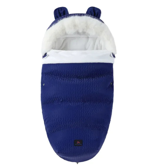 Baby Sleeping Bag with Fur Collar