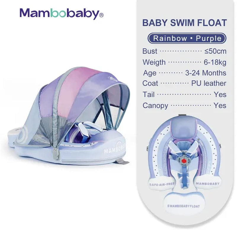 Float VIP 1 Dropshipping Non-Inflatable Baby Float with Canopy Waist Swimming Chest Floater Spa Buoy Trainer Supplier