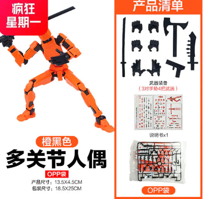 Multi-Jointed Shapeshift Robot Action Figure Toy Set