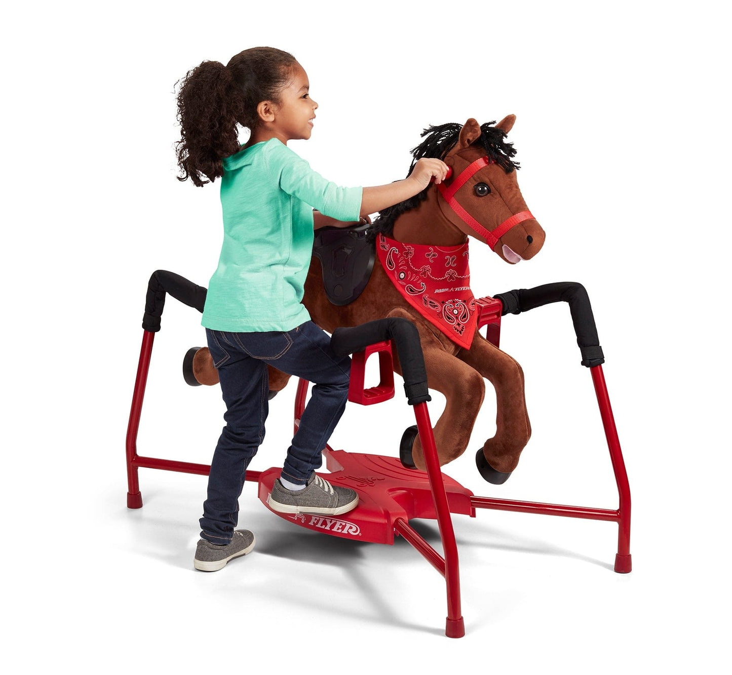 Chestnut: Plush Interactive Spring Riding Horse