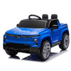 24V Kids Ride on Car W/Parents Control,Licensed Chevrolet Silverado,Four-wheel suspension,LED Lights,Bluetooth,music,USB,MP3,Power display,speeds 2.49-3.73MPH For kids aged 2-5.