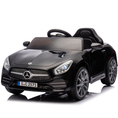 Licensed Mercedes-Benz CLS 350,12V Kids Ride On Toy Car w/Parents Control,2wd,Four-wheel suspension,Music,Bluetooth,LED Light,USB,Power display,Volume adjustment,Speeds 1.24-3.11MPH for Kids Aged 2-4.