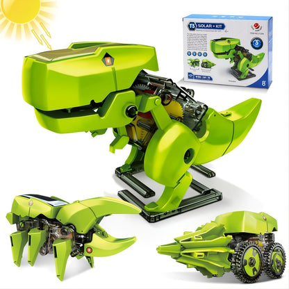 SolarBot 3-in-1 STEM Robot Kit – Engineering Science Toy for Kids Ages 8-12