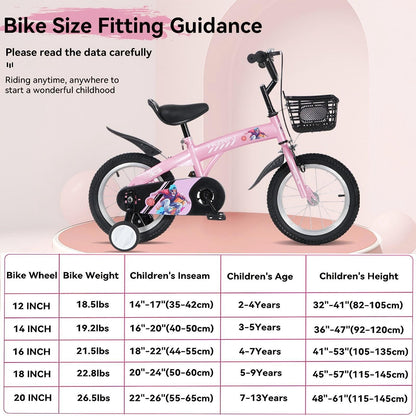 Adventure Rider 16" Kids Bike – Adjustable Saddle, Training Wheels, Ages 4-8