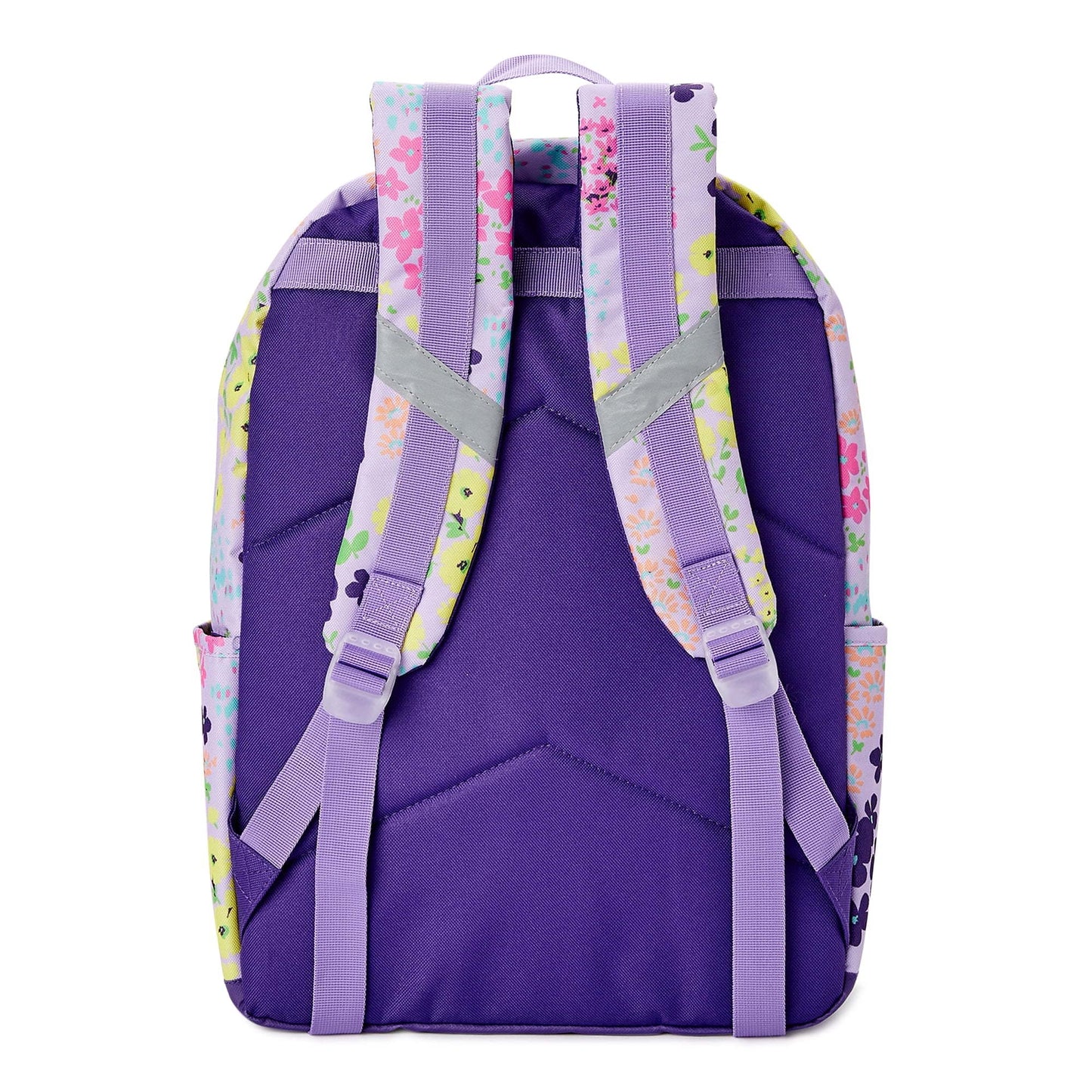 Wonder Nation Girls 17" Laptop Backpack Fuzzy Flower Magic Unicorn, Purple