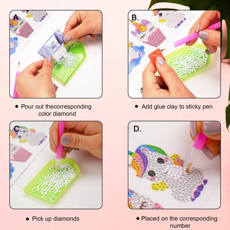 SparkleDreams: Unicorn 5D Diamond Painting Kit for Kids