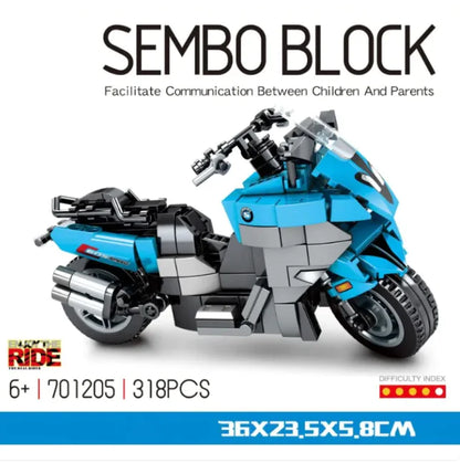 Motorcycle Model Building Block Toy