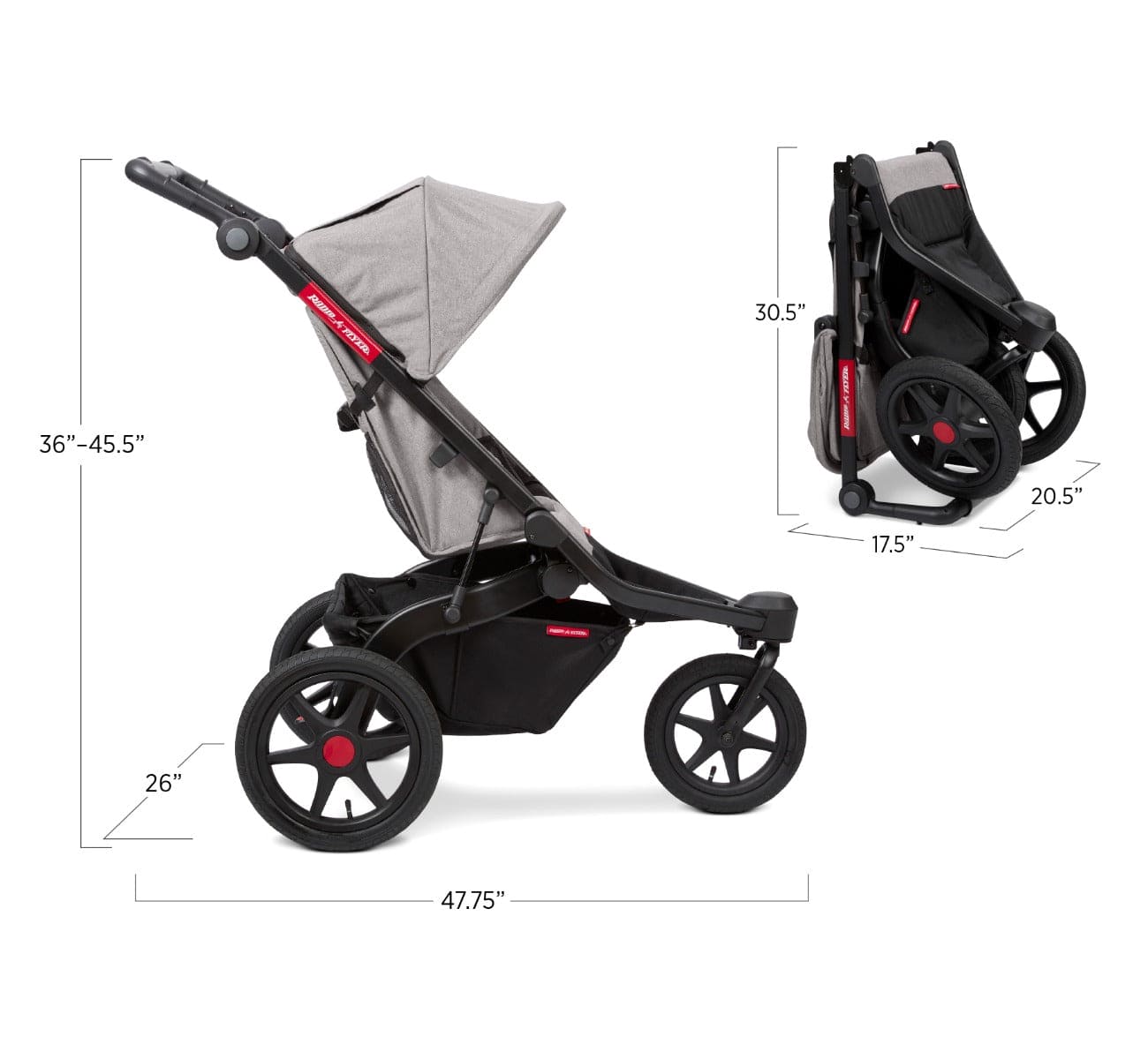 Radio Flyer Momentum Jogging Stroller