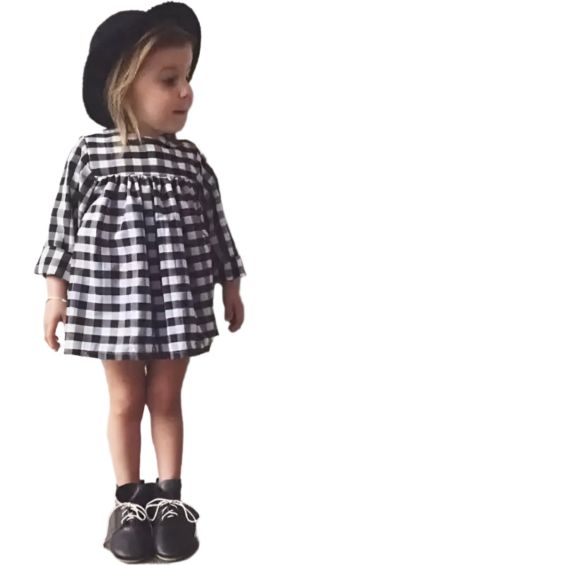 Baby Girls Plaid Winter Dress