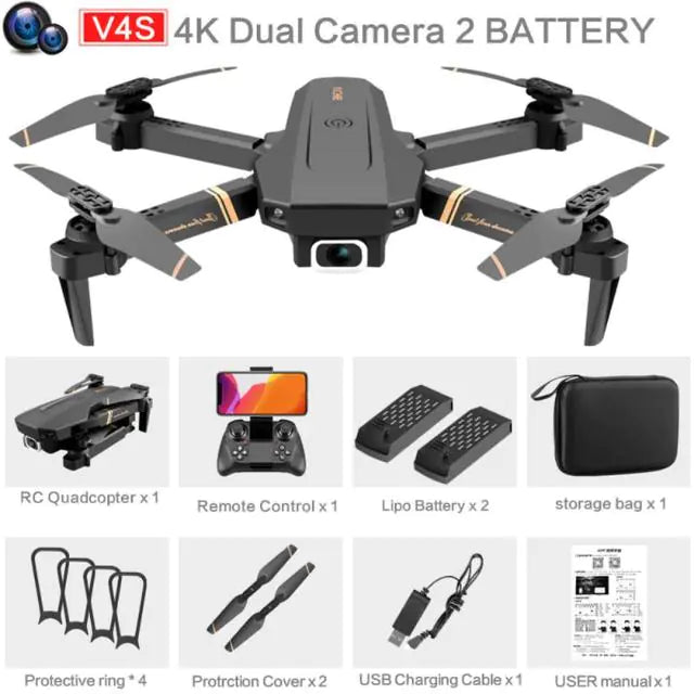 V4 RC Drone: 4K HD Camera, WiFi FPV