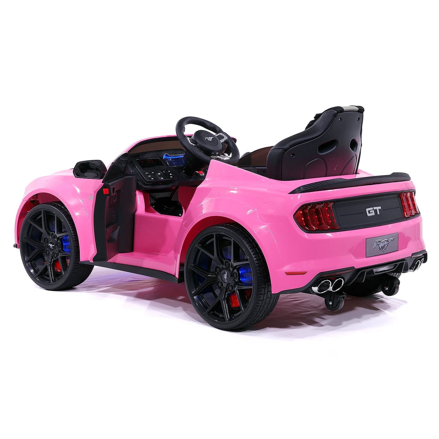 Ford Mustang GT Custom Edition 24V Kids Ride-On Car with R/C Parental Remote | Pink