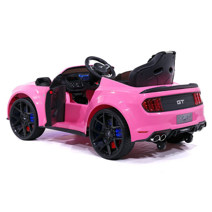 Ford Mustang GT Custom Edition 24V Kids Ride-On Car with R/C Parental Remote | Pink