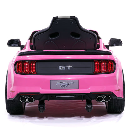 Ford Mustang GT Custom Edition 24V Kids Ride-On Car with R/C Parental Remote | Pink