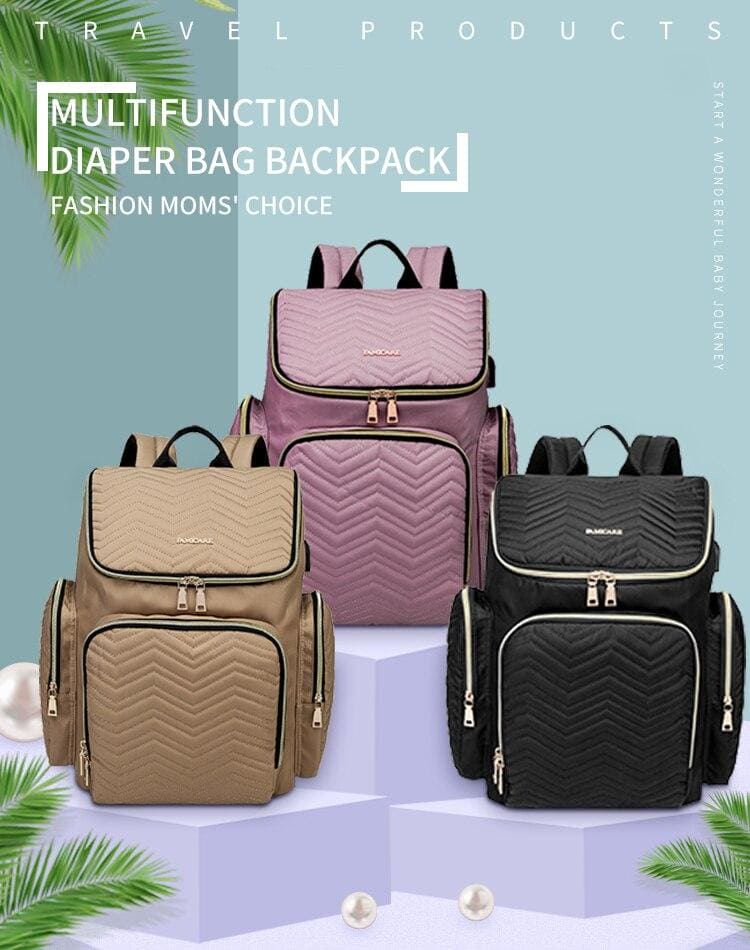 Ultimate Diaper Backpack: Stylish & Functional Baby Bag for Parents on the Go!