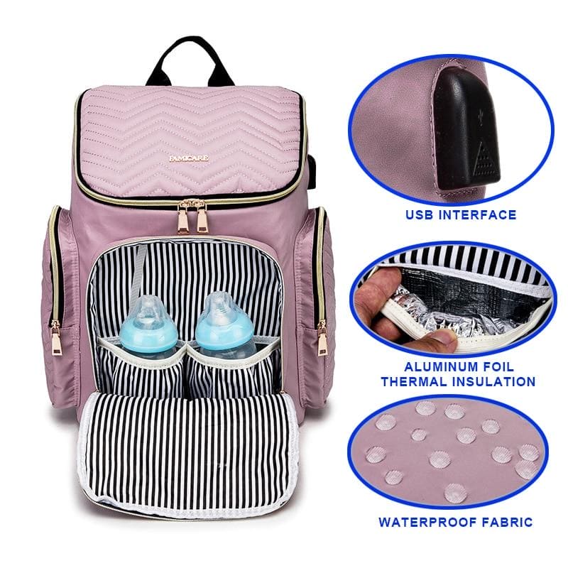 Ultimate Diaper Backpack: Stylish & Functional Baby Bag for Parents on the Go!