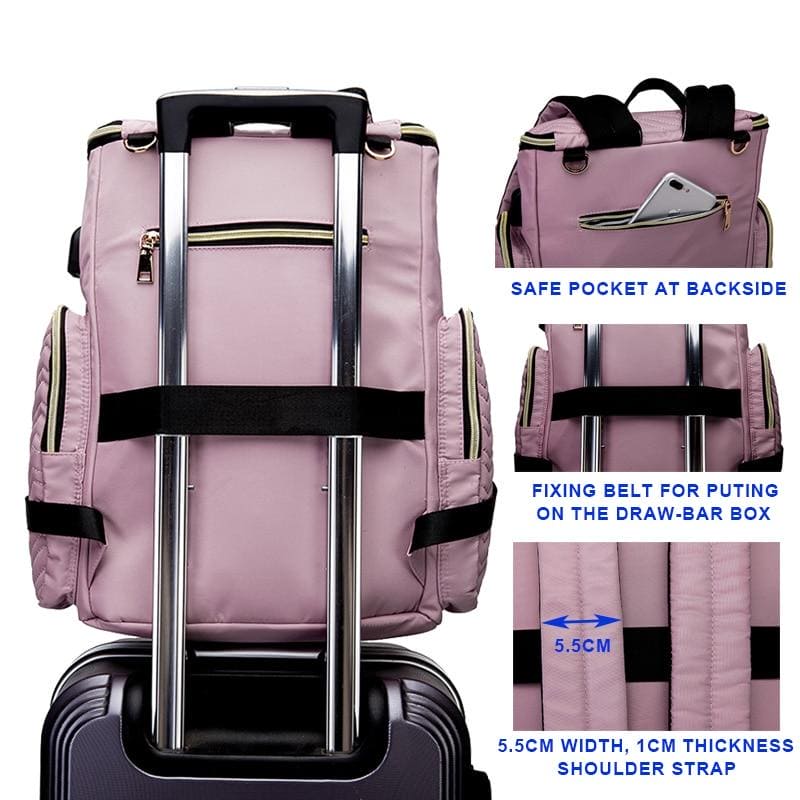 Ultimate Diaper Backpack: Stylish & Functional Baby Bag for Parents on the Go!