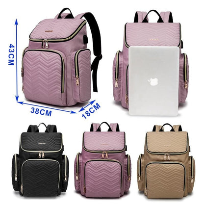 Ultimate Diaper Backpack: Stylish & Functional Baby Bag for Parents on the Go!