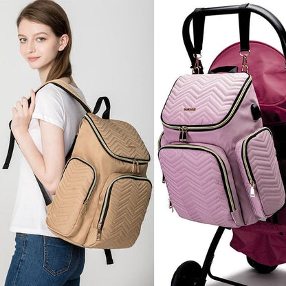 Ultimate Diaper Backpack: Stylish & Functional Baby Bag for Parents on the Go!