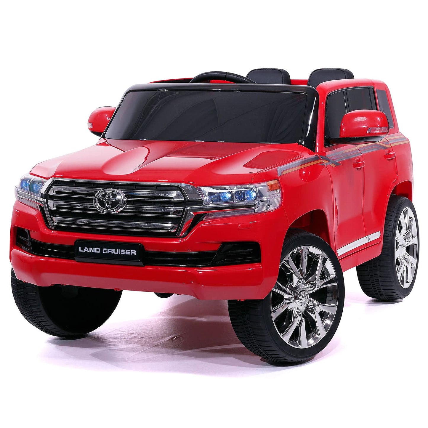 Toyota Land Cruiser 12V Kids Ride-On Car with R/C Parental Remote | Red