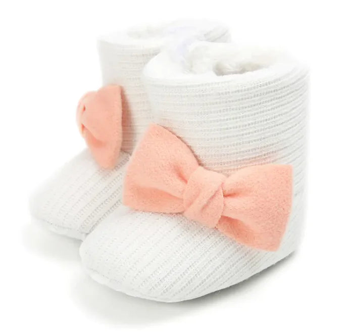 Cozy Sunflower Cotton Baby Boots