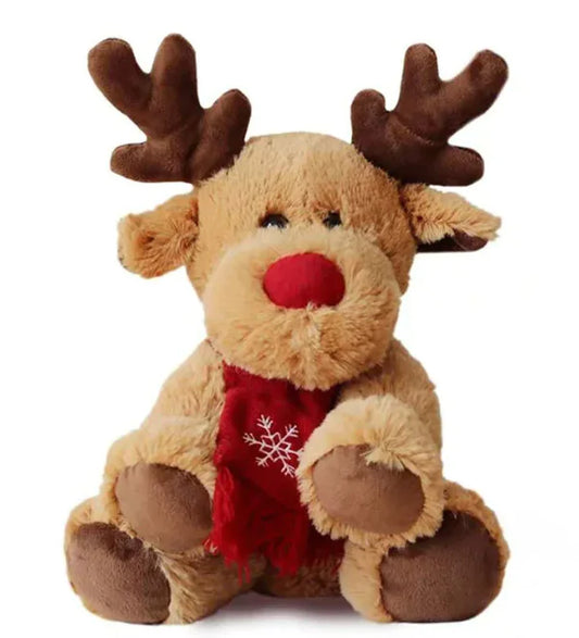 JollyJoy Christmas Plush Elk – Soft Holiday Friend for Girls & Kids Gifts