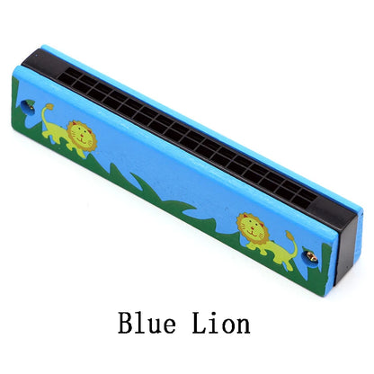 Children Wooden Harmonica Musical Instrument Toys Music Teaching Aids Puzzle Early Education Kindergarten Beginners TMZ