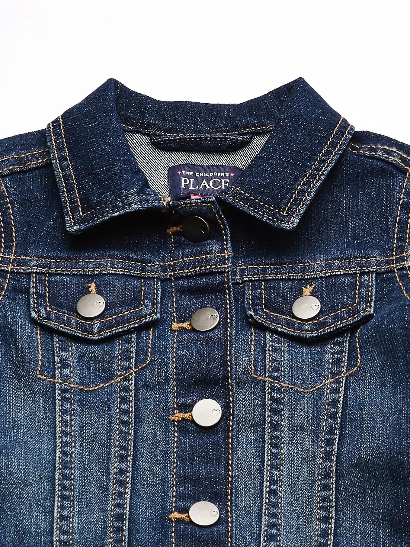 The Children's Place Baby Toddler Girls Basic Denim Jacket 2T China Blue