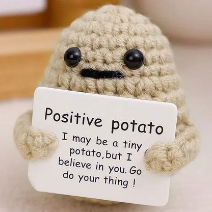 Potato Hug Pocket Mini Handmade Plush Wool Knitting Doll