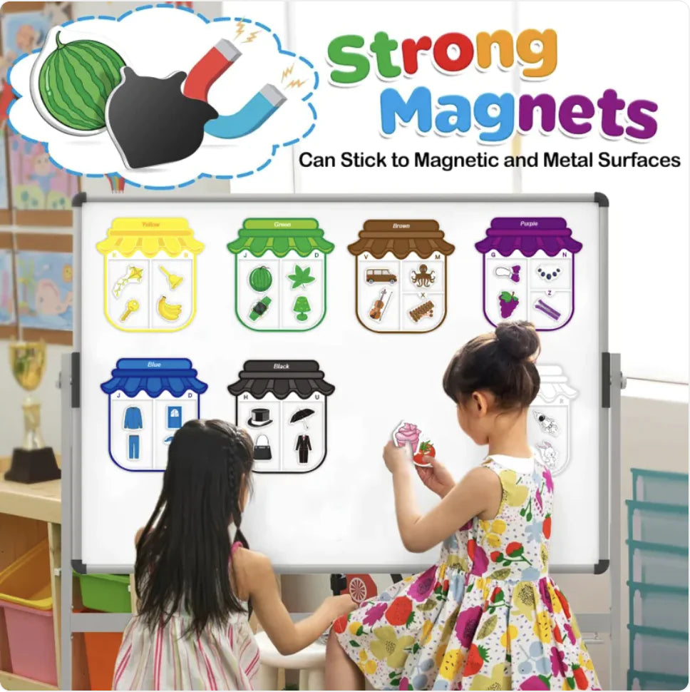 Colorful Magnetic Alphabet Learning Toys for Kids - Refrigerator Magnets Educational Game