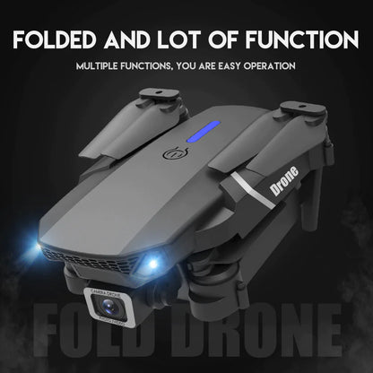 New RC Drone With 4K HD Dual Camera WiFi FPV Foldable Quadcopter +4 Battery