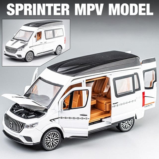 1:24 Scale Alloy Benz Sprinter MPV Van Toy Car: Miniature Precision and Style! - The Little Big Store