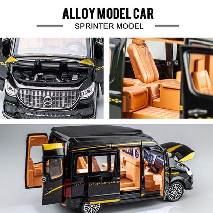 1:24 Scale Alloy Benz Sprinter MPV Van Toy Car: Miniature Precision and Style! - The Little Big Store