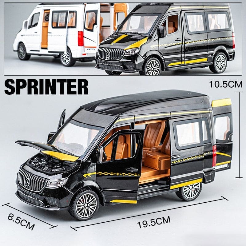 1:24 Scale Alloy Benz Sprinter MPV Van Toy Car: Miniature Precision and Style! - The Little Big Store