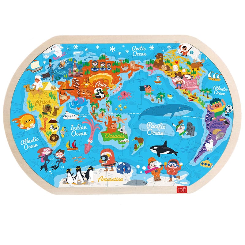 Wooden Wonderworld: Educational Children's Puzzle - A Gift of Learning and Fun!