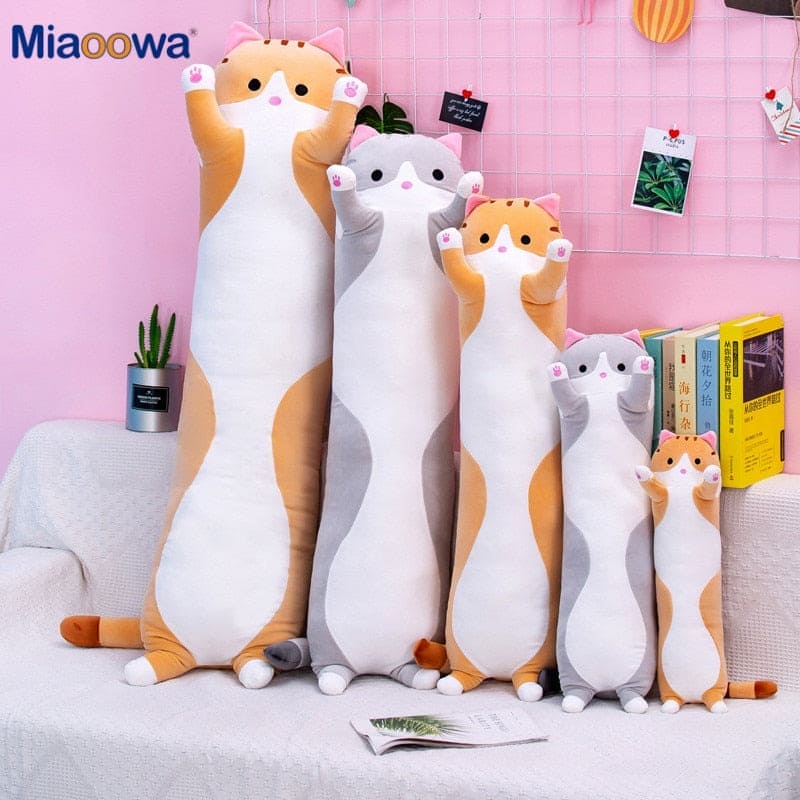 130cm Long Cat Pillow: The Ultimate Cuddle Companion for Kids! - The Little Big Store