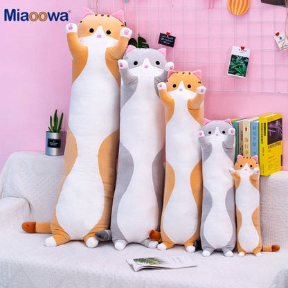 130cm Long Cat Pillow: The Ultimate Cuddle Companion for Kids! - The Little Big Store