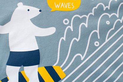 Sunny Days Collection: Cool Vibes for Little Guys! Trendy Short-Sleeved Tees for Your Stylish Baby Boy