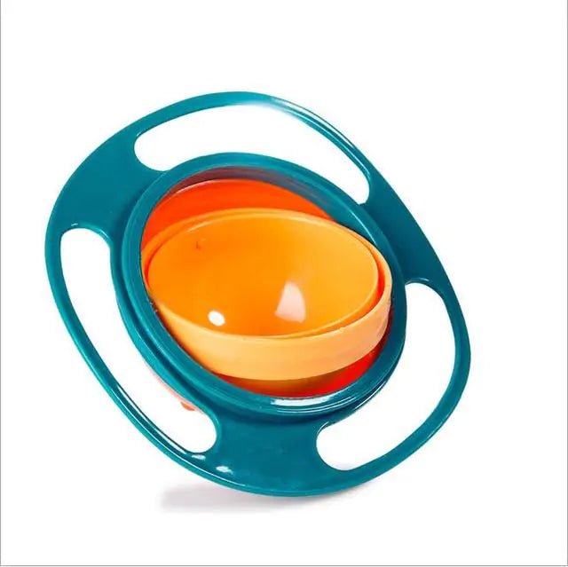 360° Universal Spill-Proof Bowl: Mealtime Magic in Every Spin! - The Little Big Store