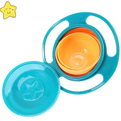 360° Universal Spill-Proof Bowl: Mealtime Magic in Every Spin! - The Little Big Store