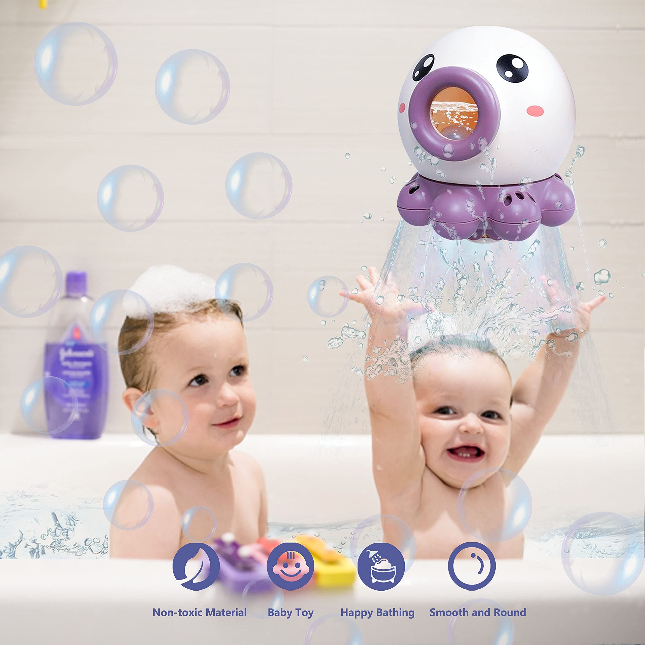 Oceanic Fun: Octopus Fountain Bath Toy & Sprinkler - Summer Water Fun for Kids!