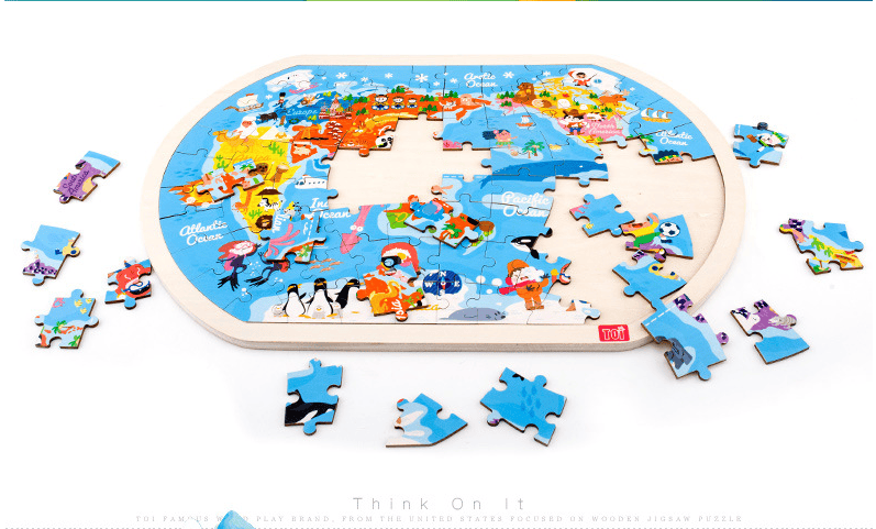 Wooden Wonderworld: Educational Children's Puzzle - A Gift of Learning and Fun!