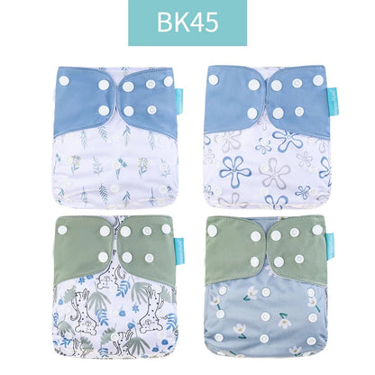 4Pcs/Set Waterproof & Reusable Cloth Diaper Covers - Fashionable Essentials for Your Little Trendsetter! - The Little Big Store