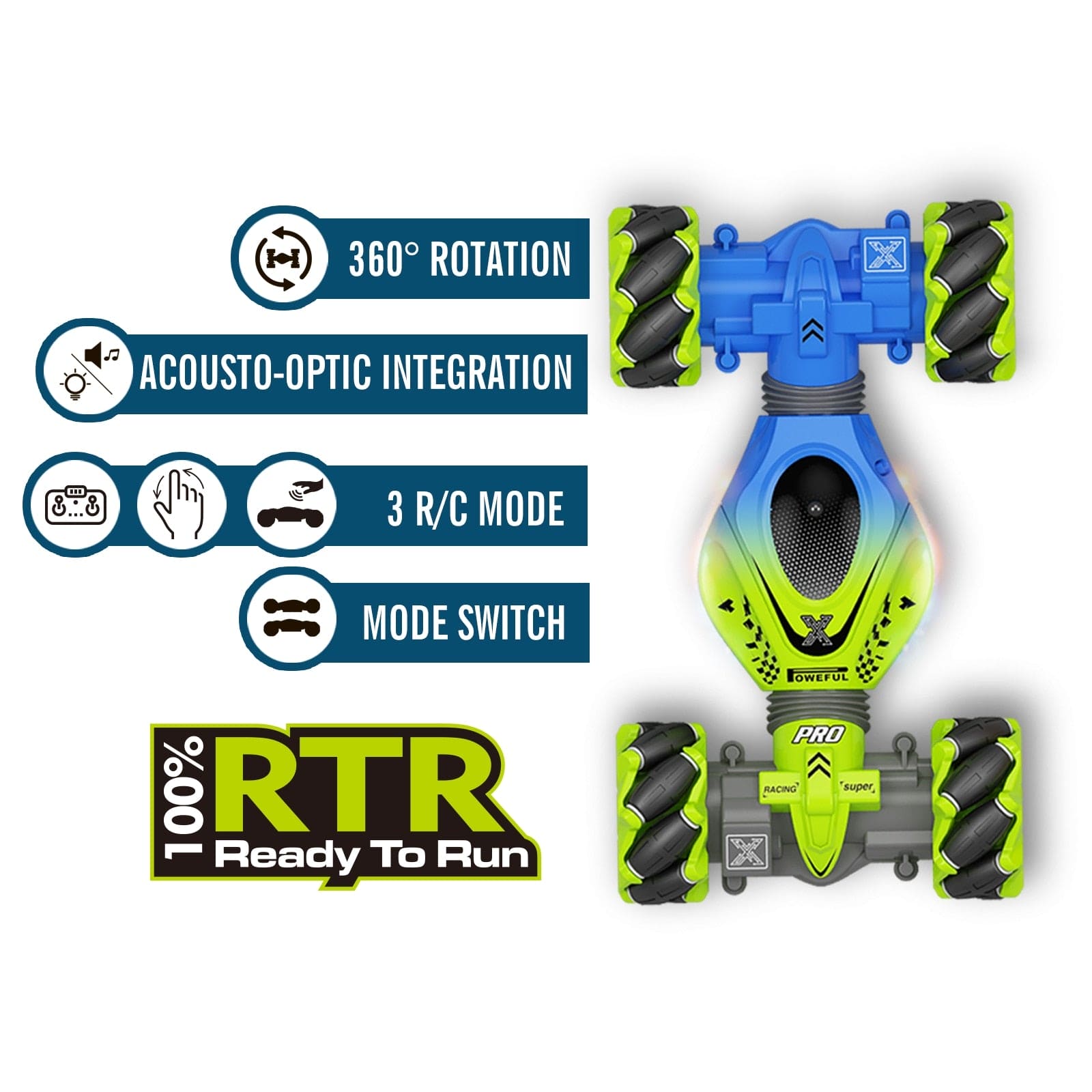 4WD RC Stunt Car 2.4G Radio Remote Control - The Little Big Store