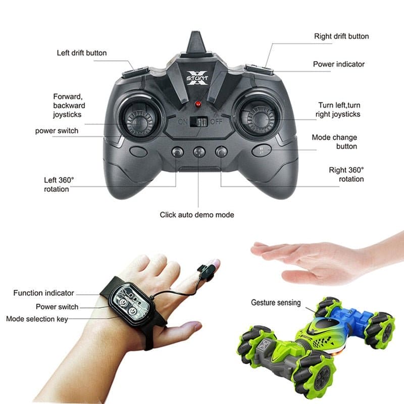 4WD RC Stunt Car 2.4G Radio Remote Control - The Little Big Store