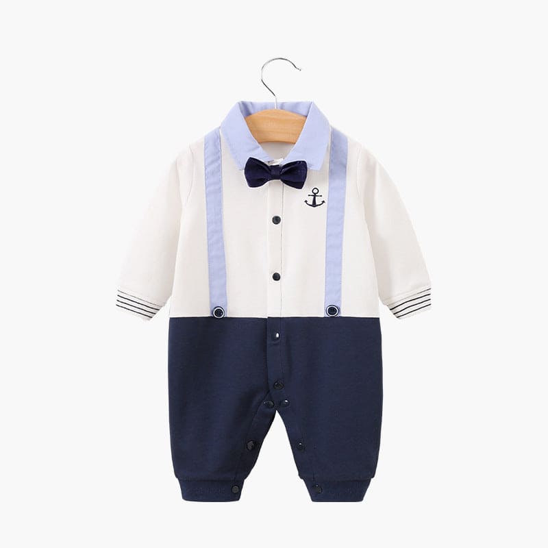 Lil' Gentlemen's Essentials: Classy Long Sleeve Baby Onesies